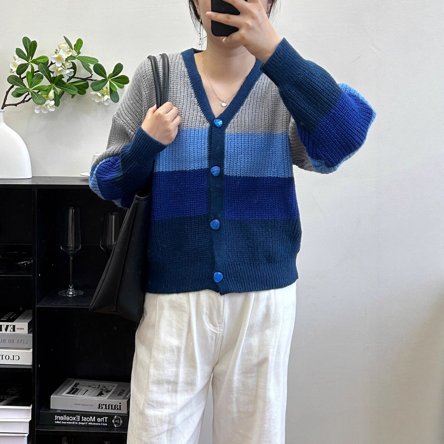 Women Loose Fit Versatile Thin Sweater Jacket