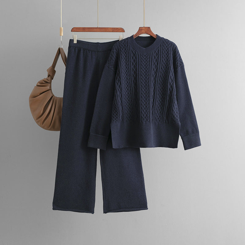 Twists sweater+casual pants two-piece set