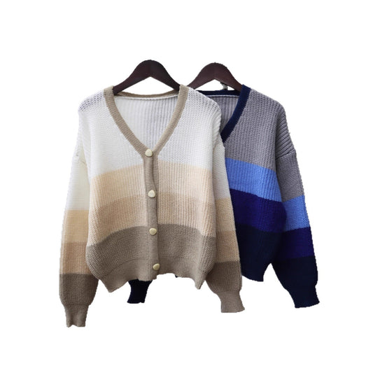 Women Loose Fit Versatile Thin Sweater Jacket