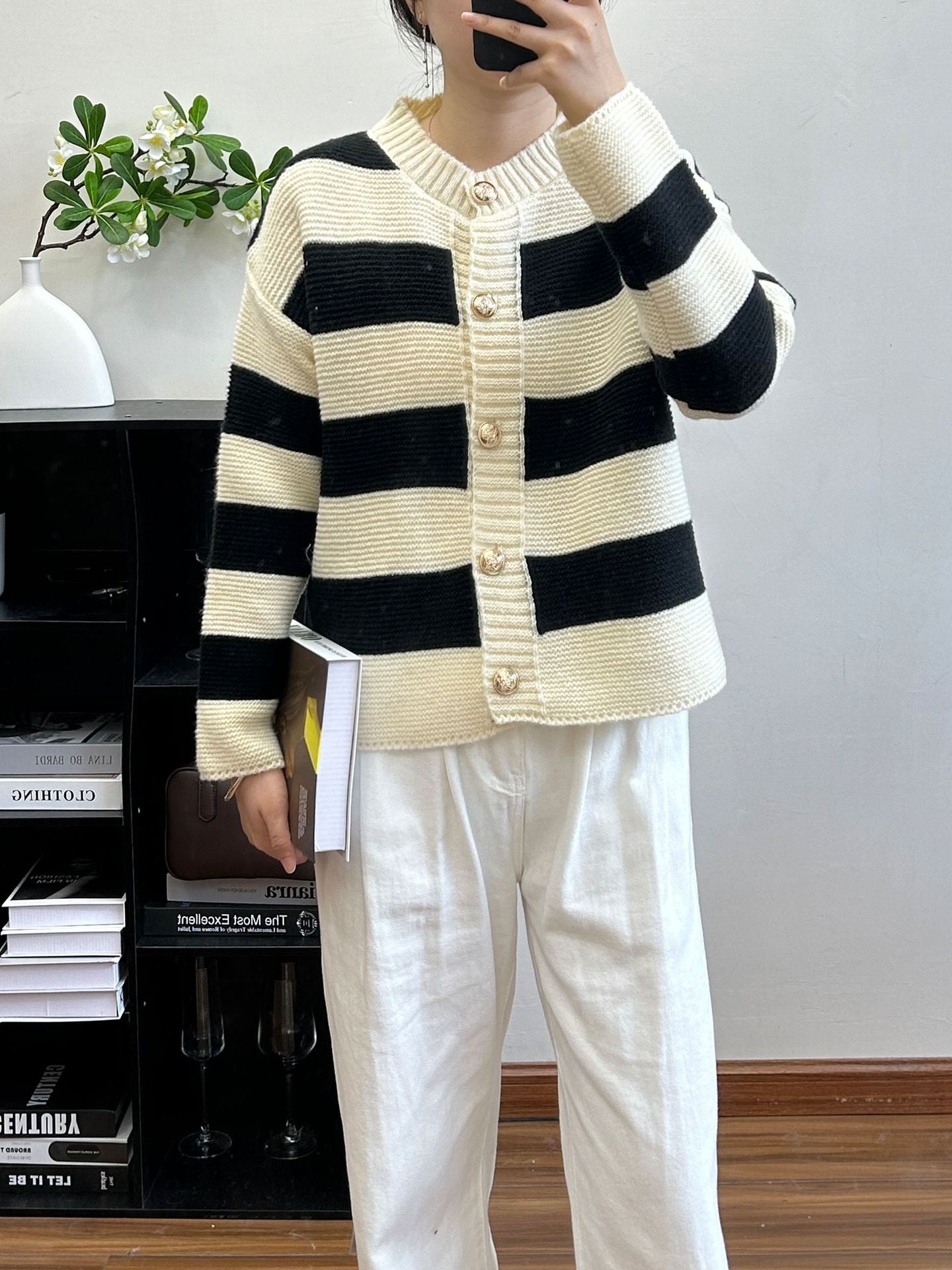 Loose Temperament Versatile Sweater Jacket