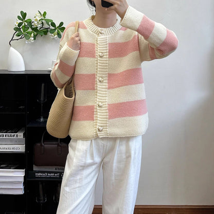 Loose Temperament Versatile Sweater Jacket