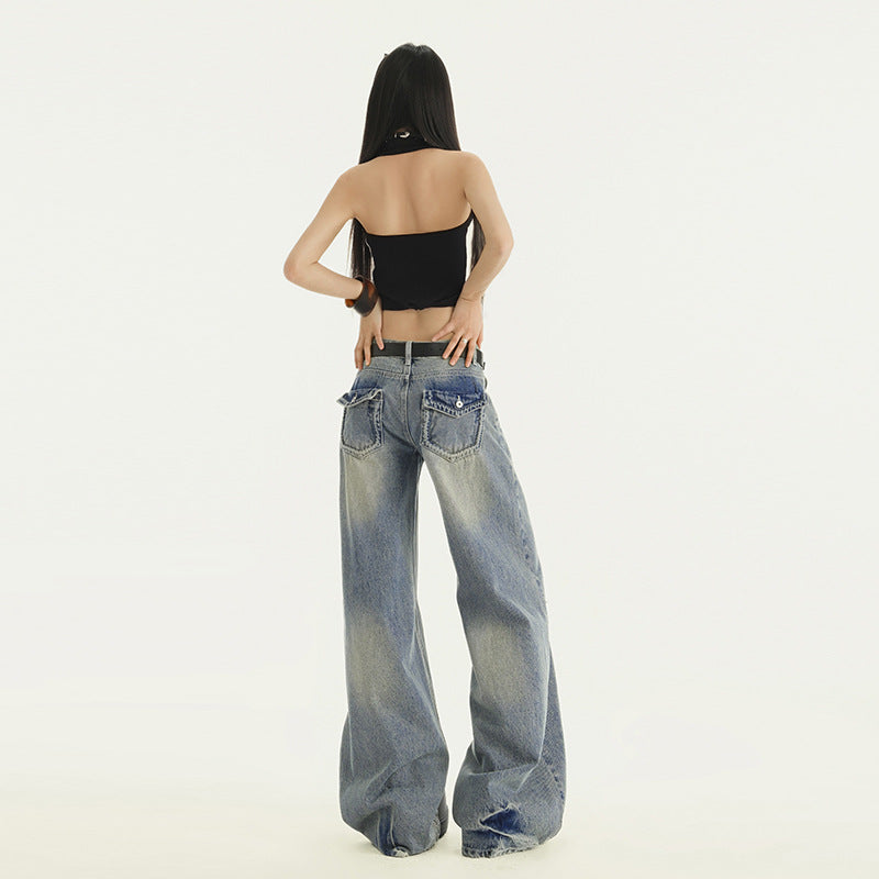 Pants for Women Loose Straight Leg Wide Leg Pants