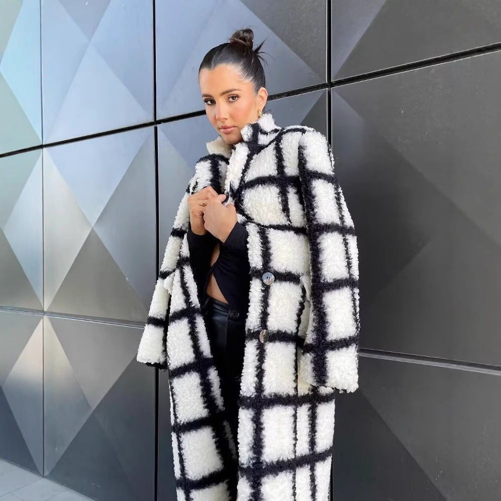 Women's Fashion Lapel Long Coat Overcoat