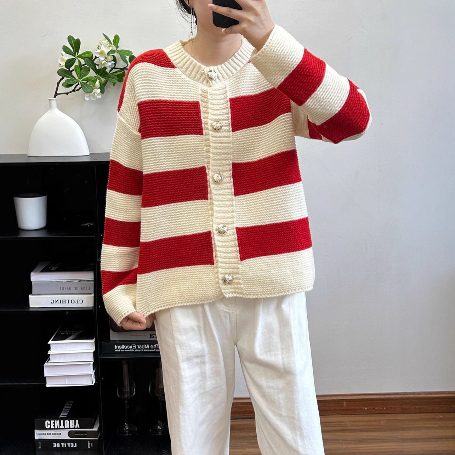 Loose Temperament Versatile Sweater Jacket