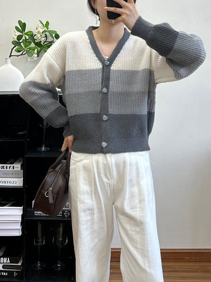 Women Loose Fit Versatile Thin Sweater Jacket