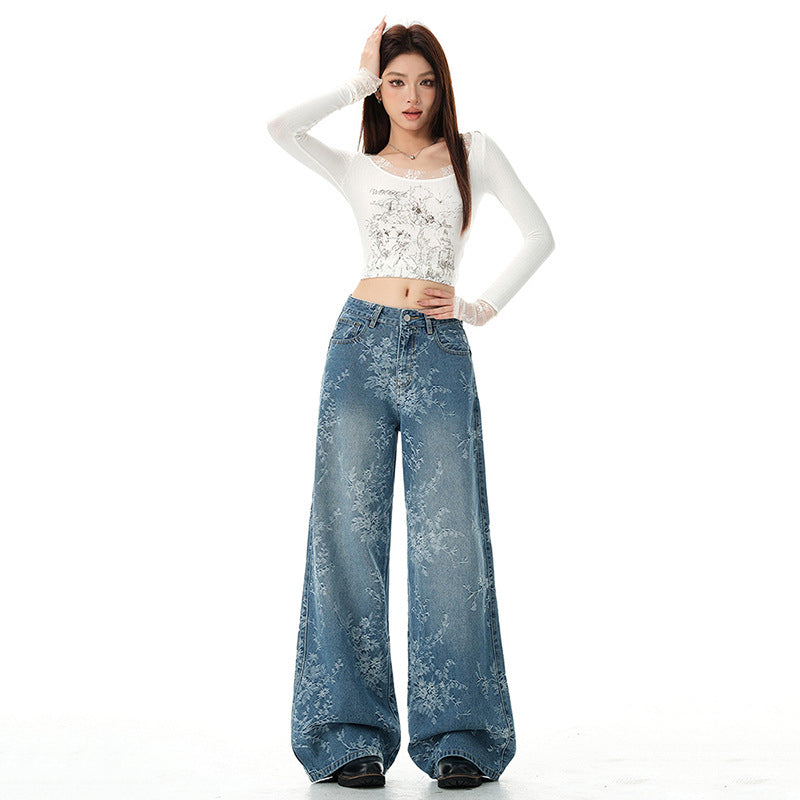 High-Waisted Straight Leg Jeans for Women