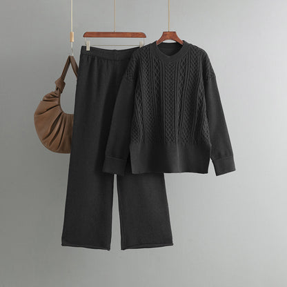 Twists sweater+casual pants two-piece set